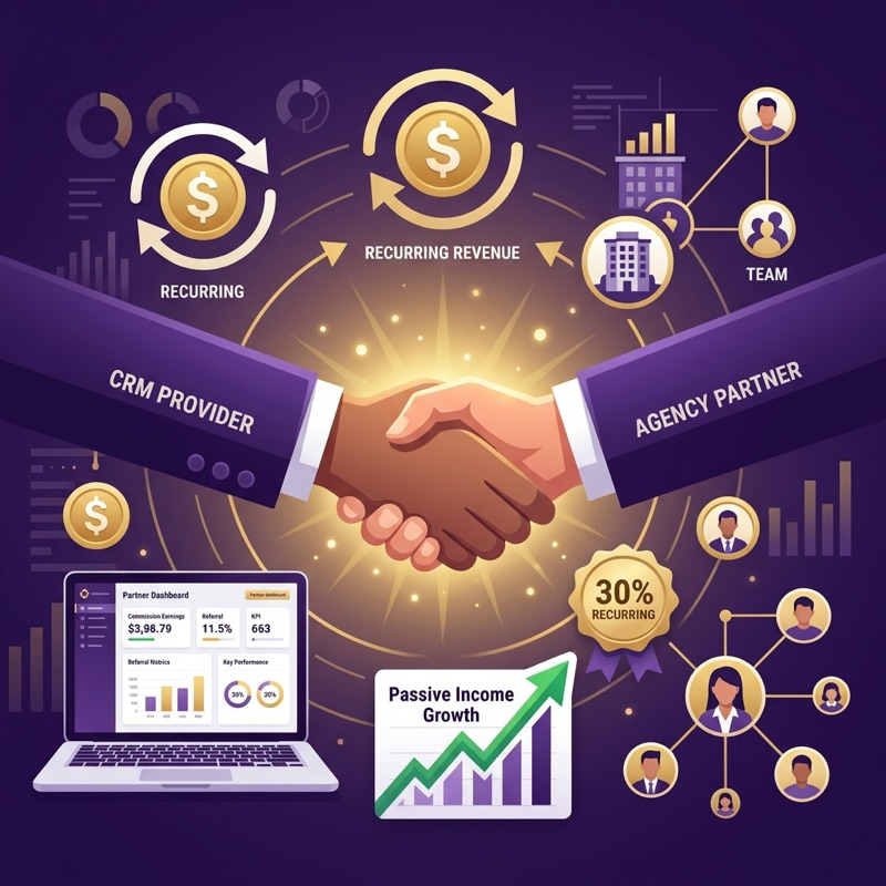 CRM Partner Program Agency Passive Income SaaS Partnership
