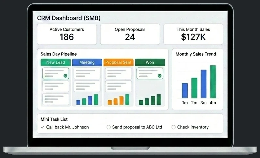 Planports SMB CRM — Customer Tracking, Sales Pipeline and Proposal Management