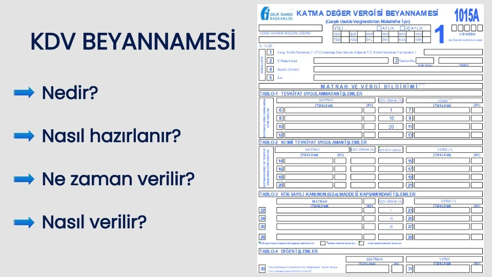 KDV Beyannamesi Nedir? Nasıl Düzenlenir?